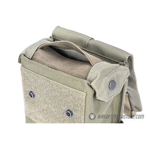 Flyye Industries MOLLE M249 200rd Drum Magazine Pouch - RANGER GREEN