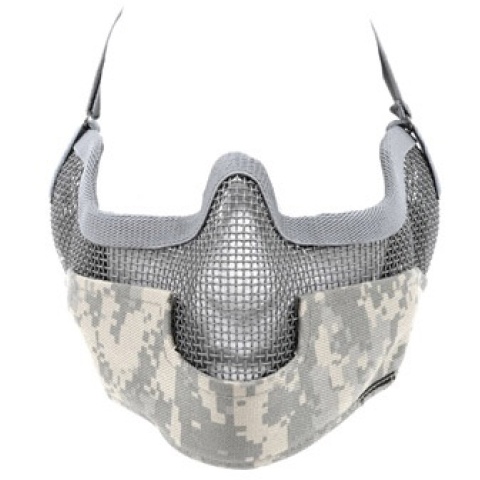 Black Bear RAIDER Steel Mesh Padded Airsoft Lower Face Mask - ACU