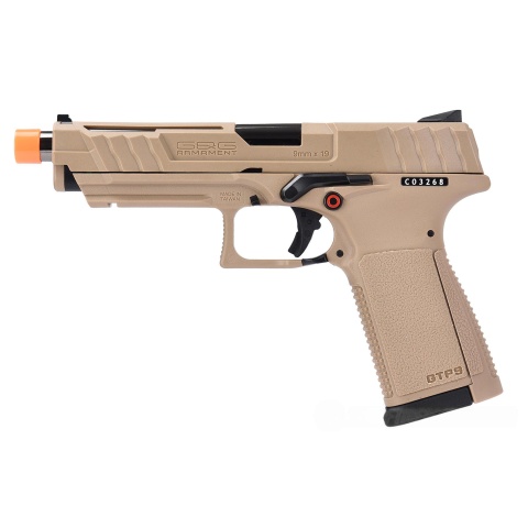 G&G GTP-9 Gas Blowback GBB Airsoft Pistol - DESERT TAN
