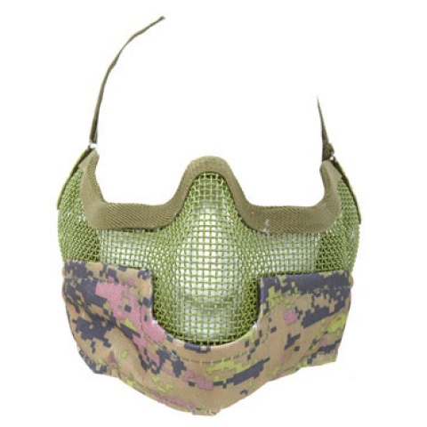 Black Bear Airsoft Steel Mesh Padded Lower Face Mask - CADPAT