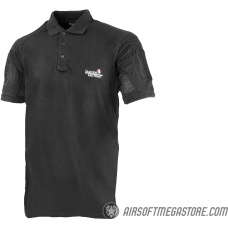 Lancer Tactical Short-Sleeve Polo Shirt [2XL] - BLACK