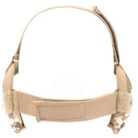 Black Bear Airsoft Steel Mesh Padded Lower Face Mask - DESERT MARPAT