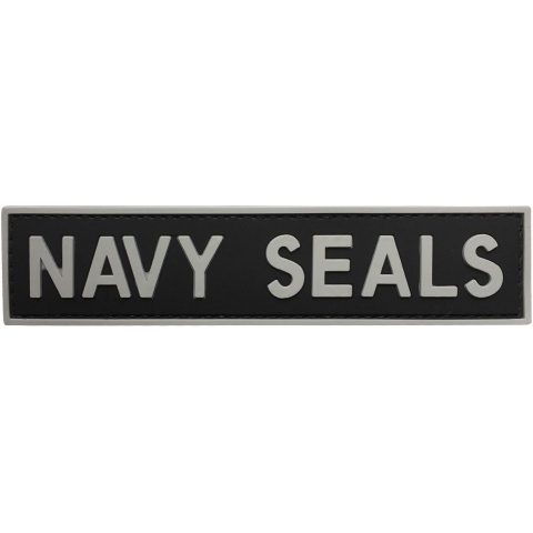G-Force Navy Seals PVC Morale Patch - BLACK/GRAY