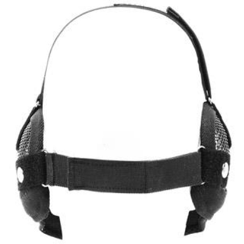Black Bear Airsoft Steel Mesh Padded Lower Face Mask - GHOST