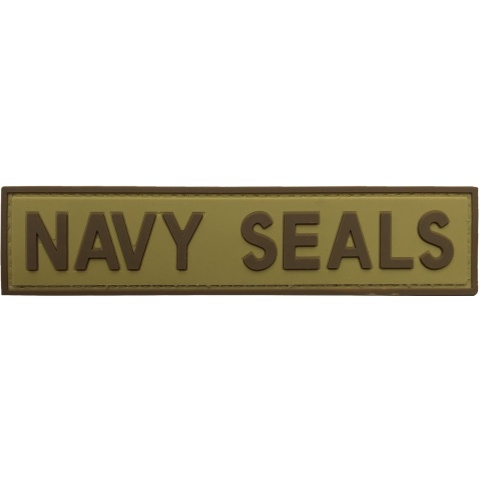 G-Force Navy Seals PVC Morale Patch - TAN/BROWN