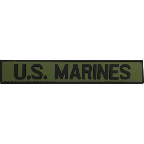 G-Force U.S. Marines PVC Morale Patch - OD/BLACK