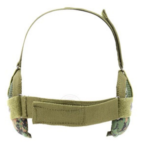 Black Bear Airsoft Steel Mesh Padded Lower Face Mask - MARPAT
