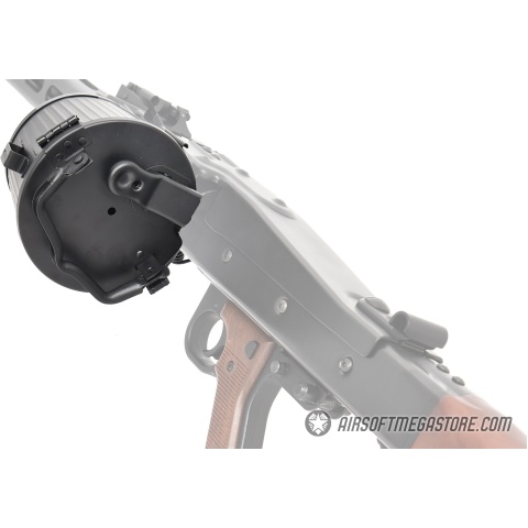 JGM 2000rd MG42 Airsoft AEG Machine Gun Magazine - BLACK