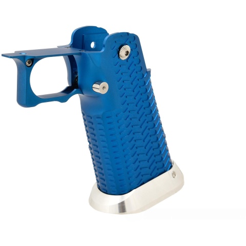 Airsoft Masterpiece Aluminum Grip for Hi-Capa Airsoft Pistols Type 11 - BLUE