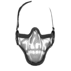 Black Bear SHADOW Steel Mesh Lower Face Airsoft Mask - GHOST