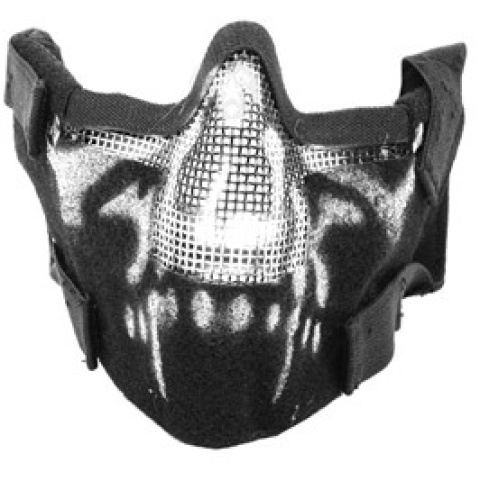 Black Bear Airsoft Splinter Steel Mesh Padded Face Mask - GHOST - DISCONTINUED