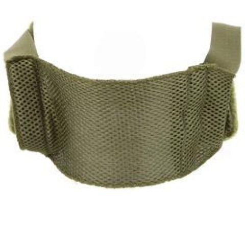 Black Bear Airsoft Splinter Steel Mesh Padded Face Mask - OD GREEN - DISCONTINUED