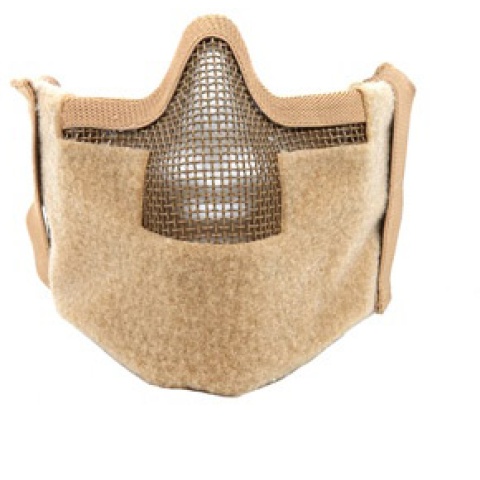 Black Bear Airsoft Splinter Steel Mesh Padded Face Mask - TAN - DISCONTINUED