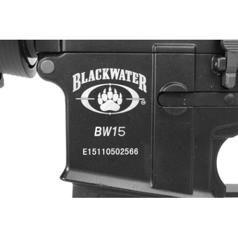 King Arms Full Metal Licensed Blackwater BW15 CQB Airsoft AEG Rifle w/ Enhanced Full Metal Gearbox - Fully Licensed Blac - DISCONTINUED