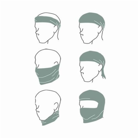 Condor Outdoor Tactical Multi-Wrap Face/ Head Wrap - BLACK