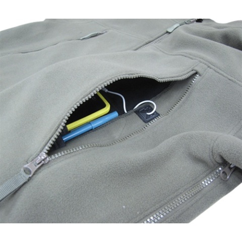 Condor Outdoor Tactical SIERRA Hooded Fleece Jacket #605 - TAN