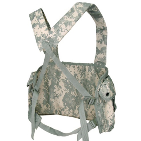 Condor Outdoor Tactical 7 Pocket Chest Rig w/ Radio Pouch - ACU