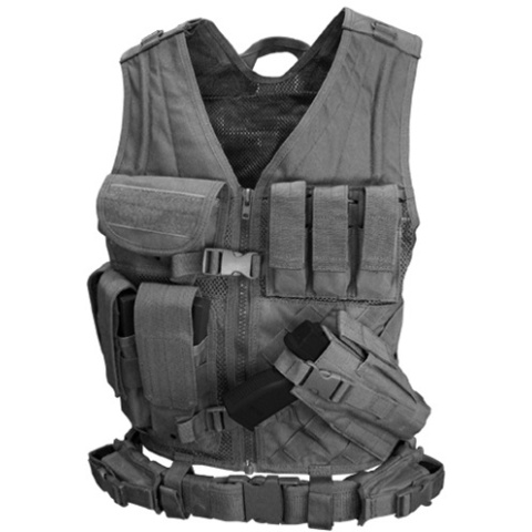 Condor Outdoor Tactical Crossdraw Vest - BLACK