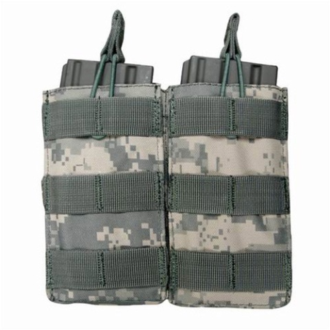 Condor Outdoor Tactical MOLLE Open-Top Double M4 Magazine Pouch - ACU