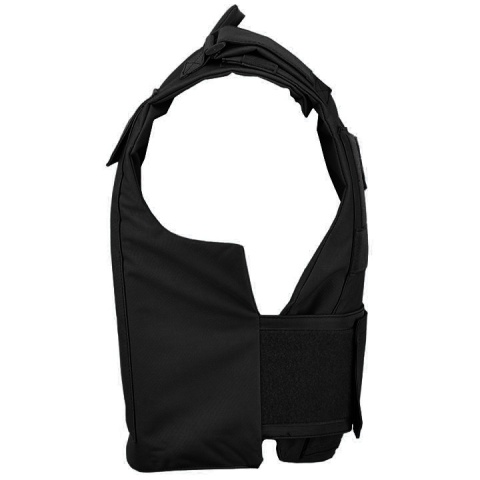 Lancer Tactical Airsoft Adjustable American Body Armor [Nylon] - BLACK