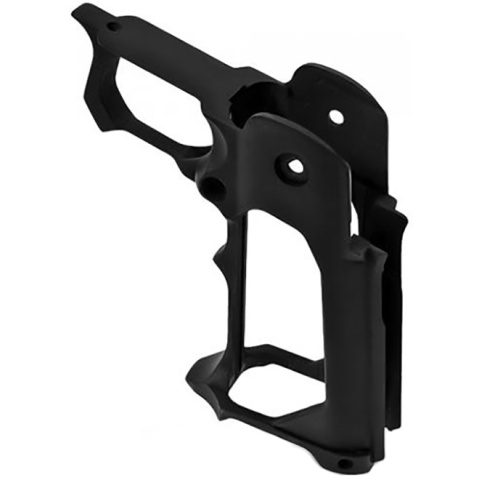 Nine Ball 3D-Printed Skeletonized Grip Mod O for Hi-Capa Airsoft GBB Pistols - BLACK