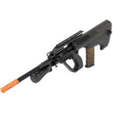 Army Armament Polymer AUG Civilian AEG Airsoft Rifle w/ Top Rail - BLACK