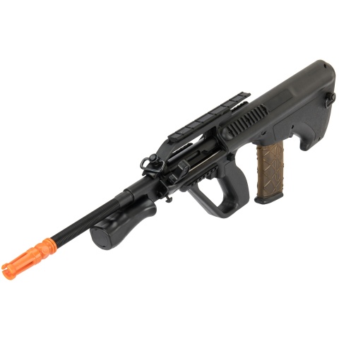 Army Armament Polymer AUG Civilian AEG Airsoft Rifle w/ Top Rail - BLACK