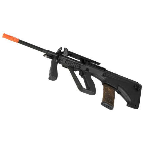 Army Armament Polymer AUG Civilian AEG Airsoft Rifle w/ Top Rail - BLACK