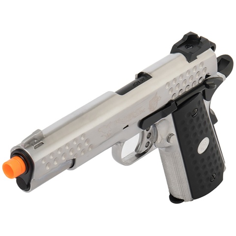 WE Tech Full Metal Knighthawk 1911 Gas Blowback Airsoft Pistol (SILVER)