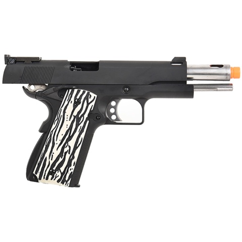 WE Tech Original 1911 Version C Full Metal GBB Airsoft Pistol w/ Imitation Ivory Grips (BLACK)