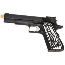 WE Tech Original 1911 Version C Full Metal GBB Airsoft Pistol w/ Imitation Ivory Grips (BLACK)