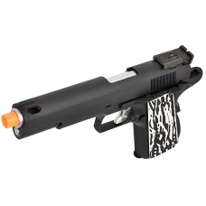 WE Tech Original 1911 Version C Full Metal GBB Airsoft Pistol w/ Imitation Ivory Grips (BLACK)