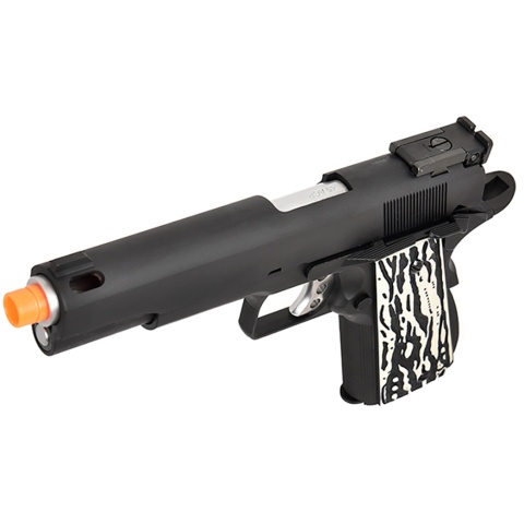 WE Tech Original 1911 Version C Full Metal GBB Airsoft Pistol w/ Imitation Ivory Grips (BLACK)