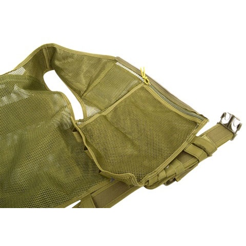 AMA Airsoft V2 Cross-Draw Military Vest w/ Tactical Belt - OD GREEN