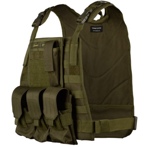 AMA Airsoft MOLLE High Speed Modular Plate Carrier - OD