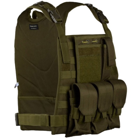 AMA Airsoft MOLLE High Speed Modular Plate Carrier - OD