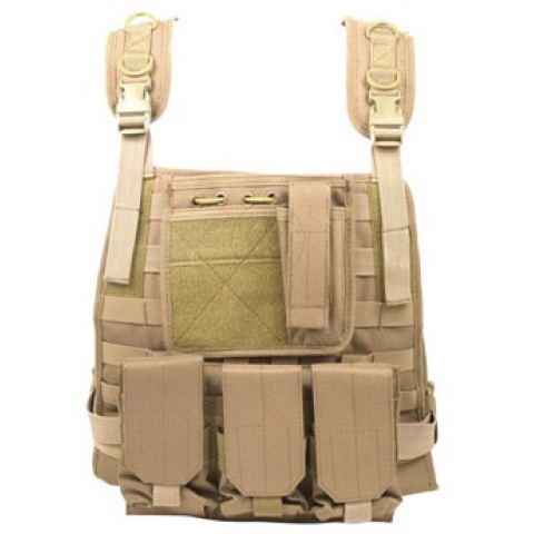 AMA Airsoft MOLLE High Speed Modular Plate Carrier - TAN