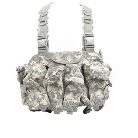 AMA 600D Contruction Lightweight Airsoft Chest Rig - ACU