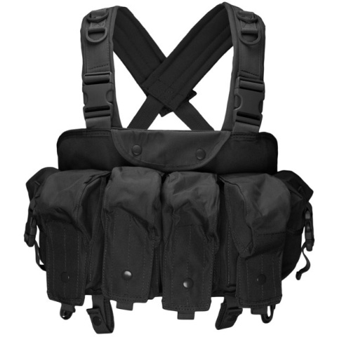 AMA 600D Magazine Chest Rig - BLACK