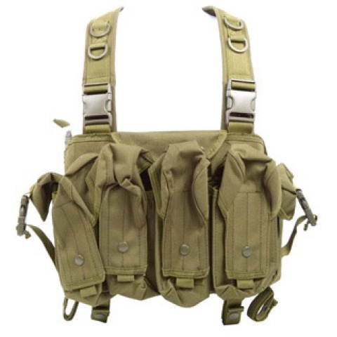 AMA 600D Lightweight Magazine Airsoft Chest Rig - OD