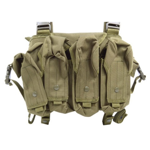 AMA 600D Lightweight Magazine Airsoft Chest Rig - OD