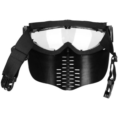 G-Force Pro Series Airsoft Full Face Mask w/ Fan Ventilation - BLACK