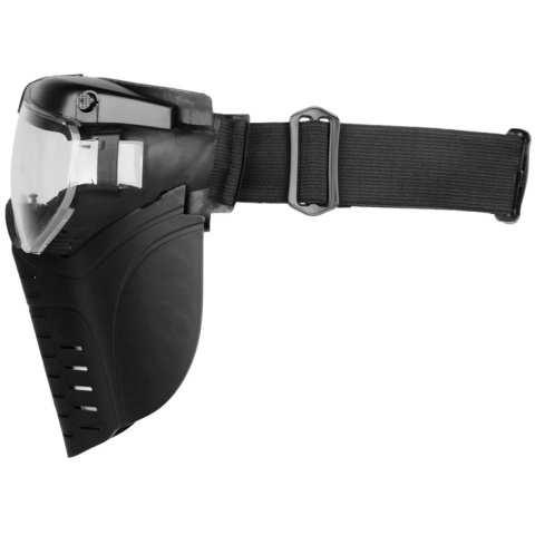 G-Force Pro Series Airsoft Full Face Mask w/ Fan Ventilation - BLACK