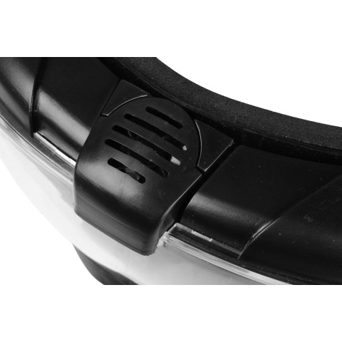 G-Force Pro Series Airsoft Full Face Mask w/ Fan Ventilation - BLACK