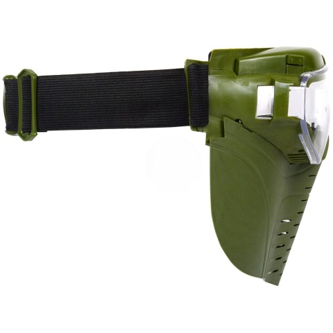 G-Force Airsoft Pro Series Full Face Mask w/ Integrated Fan - OD