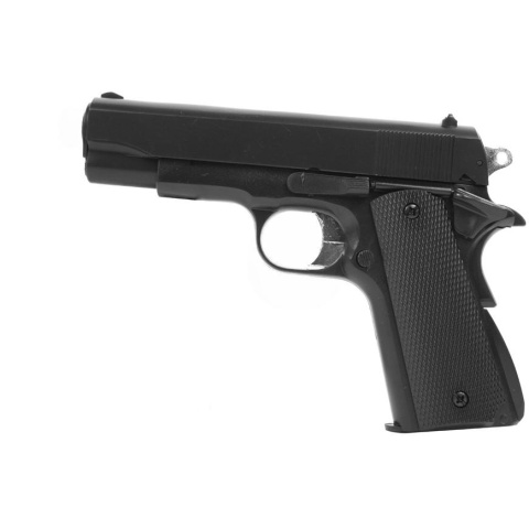 HFC M1911 Airsoft Spring Pistol w/ Heavyweight Magazine - BLACK
