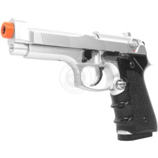 HFC Airsoft M9 Vertec Heavyweight Spring Pistol w/ SlideLock - SILVER