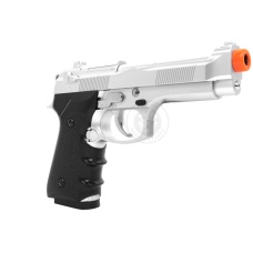 HFC Airsoft M9 Vertec Heavyweight Spring Pistol w/ SlideLock - SILVER