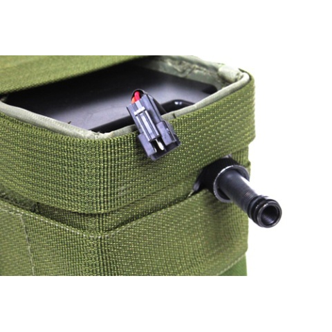 Atlas Custom Works Electric Winding 3000 Round M60 Airsoft High Capacity Box Magazine (Color: OD Green)