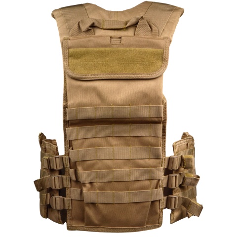 NcStar MOLLE Modular Chest Rig w/ Integrated Hydration Pouch - TAN